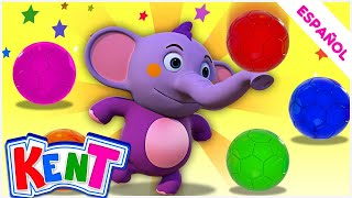 Kent el Elefante  ¡Vamos a pintar pelotas de colores para aprender con Kent  Aprende jugando [upl. by Sapienza]