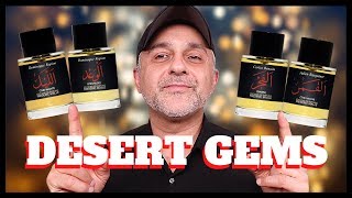 FREDERIC MALLE DESERT GEMS FRAGRANCES THE NIGHT PROMISE DAWN AND THE MOON PREVIEWREVIEW [upl. by Papp]