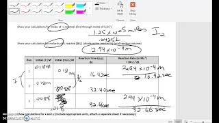 Iodine clock part 1 Calculations [upl. by Myke]