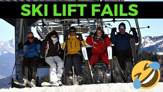 Funny SKI Lift Fails [upl. by Lohse416]