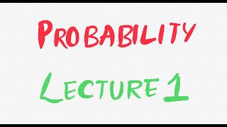 Probability  Lecture 1  Fundamentals of Biostatistics [upl. by Iloj]