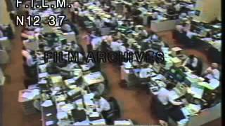 1987 Stock Market Crash stock footage  archival footage [upl. by Enneire]