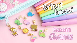 DIY Kawaii Vinyl Charms│Cricut Maker Tutorial [upl. by Eilagam]