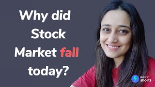 Why Stock Market Crashed today  Why did stock market fall today shorts [upl. by Naruq]