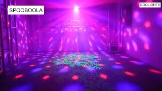 Party Lights  Disco Ball GOOLIGHT Dj Disco Lights LED Stage Light Projector Strobe lights S Reviews [upl. by Ethelred228]