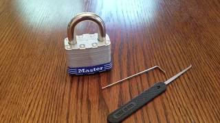 Lockpicking Master No 5 Best Beginner Lock [upl. by Crooks]