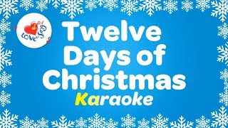 12 Days of Christmas Karaoke Christmas Song with Lyrics [upl. by Kermit183]