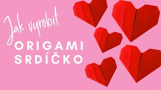 Origami srdce dárek pro maminku jednoduchý návod na DIY origami srdíčko [upl. by Shornick]