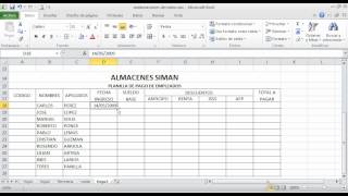 Planilla de Pago en Excelwmv [upl. by Nile]
