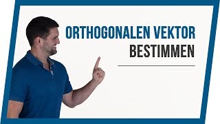 Vektor bestimmen der orthogonal senkrecht ist  Mathe by Daniel Jung [upl. by Alodi]