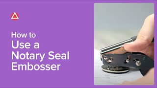 How To Use A Notary Seal Embosser [upl. by Llebiram]