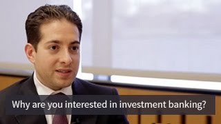 Mock Interview Question Why Investment Banking [upl. by Alvan]