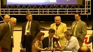 Judit Polgar defeating Kasparov  Russia vs Rest of the World [upl. by Bbor]