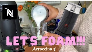 How To Foam Milk With Aeroccino 3 Make Coffee With Foam Tips amp Tricks  Easy Foamed Latte Recipe [upl. by Larok]