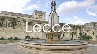 Lecce Walking Tour Puglia Italy  4K UHD  Virtual Trip [upl. by Ellehcir]