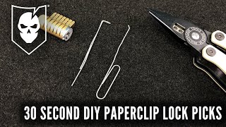 30 Second DIY Paperclip Lock Picks [upl. by Danell471]