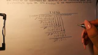 CRC Cyclic Redundancy Check Binary Long Division [upl. by Schwinn]