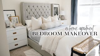 EXTREME Apartment Bedroom Makeover on a Budget renterfriendly ideas [upl. by Aiekam]