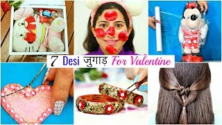 7 Desi जुगाड़ For Valentines Day  Life amp Beauty Hacks  Gifts DIY Fun Sketch Anaysa [upl. by Vinny197]