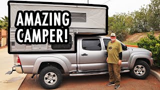 Touring an Amazingly Spacious Small PopUp Truck Camper FourWheel Campers Tour [upl. by Pitt]