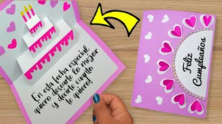 🌺 DIY Tarjeta de cumpleaños 🥰 Beautiful Handmade Birthday card 🥳 [upl. by Sacha]