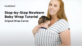 Newborn Baby Wrap Carrier Tutorial  Perfect Snug [upl. by Rob]