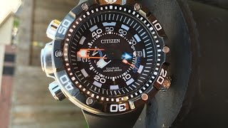 Citizen Eco Drive Promaster Aqualand Depth Meter [upl. by Klarika]