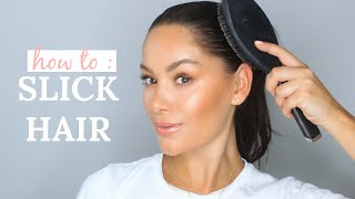 HOW TO GET A SLICK PONYTAIL  TUTORIAL amp THE BRUSH YOU NEED  Beautys Big Sister [upl. by Ennairoc]