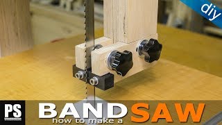 Making a homemade Band Saw part3  blade guides [upl. by Rudich92]