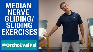 Median Nerve GlidingSliding Exercises [upl. by Ennaimaj547]