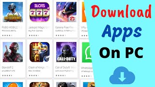 How to download games and apps from Playstore in PC [upl. by Kahlil]