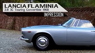 LANCIA FLAMINIA 28 3C TOURING Convertible 1968  Small test drive with V6 engine sound  SCC TV [upl. by Akenit]