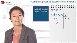 Comment poser et effectuer une division [upl. by Avika]