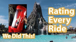 Volcano Bay Water Park  Rating Each Slide  Spring Break Ideas [upl. by Dlareme]