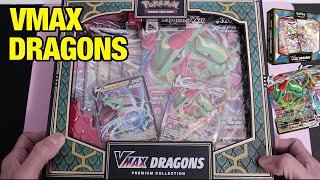 VMAX Dragons Premium Collection Unboxing Pokemon [upl. by Leavelle]