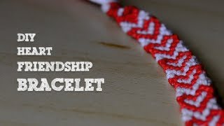 DIY Heart Friendship Bracelet [upl. by Dorelle784]