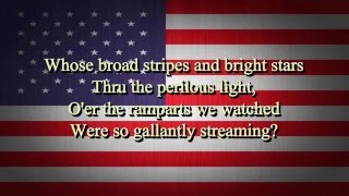 USA National Anthem Lyrics HD [upl. by Ferrick]