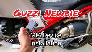 How to Install the MIA NavigationAudio Device on a 2020 Moto Guzzi V85 TT Adventure Motorcyle [upl. by Eillen976]