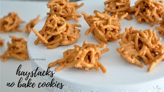 Butterscotch Haystacks 3 Ingredients No Bake Cookies [upl. by Alicirp]