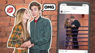 Recreating Famous TIKTOK COUPLES Photos Challenge WHOS THE BETTER COUPLE ❤️📷 Sawyer Sharbino [upl. by Anidan]