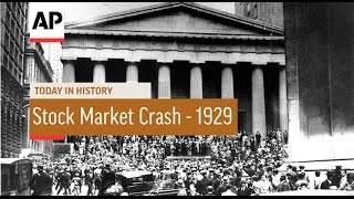 US Stock Market Crash  1929  Today in History  29 Oct 16 [upl. by Kasper]