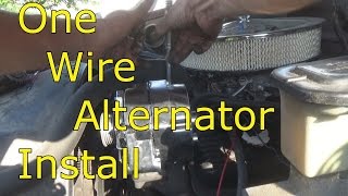 one wire alternator install [upl. by Waal]