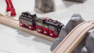 BRIO World  33884 Battery Operated Steaming Train [upl. by Sebastiano]