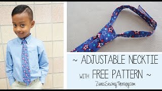 Necktie Tutorial with FREE Pattern [upl. by Lay]