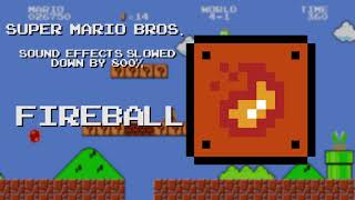 Super Mario Bros Sounds  Slowed Down by 800 [upl. by Naejamron]