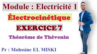 Électrocinétique Ex7 théorème de Thévenin [upl. by Purdum]