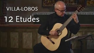 12 Etudes • VillaLobos • Andrzej Wilkus [upl. by Yrolg]