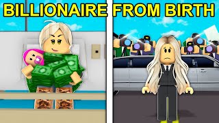 Billionaire From Birth Roblox Brookhaven [upl. by Caneghem]