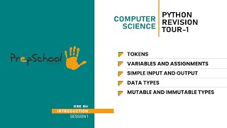 DAY 01  COMPUTER SCIENCE  CBSE XII  PYTHON REVISION TOUR1  L1 [upl. by Odlonyer]