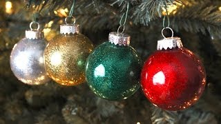 DIY Best Glitter Ornaments [upl. by Rodi348]